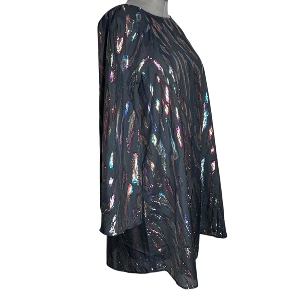 NWT Modcloth Northern Lights Dress with Multicolor Abstract Pattern - Size M - Picture 3 of 11